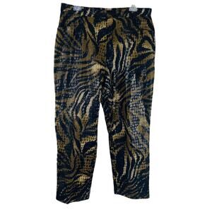 Selene Sport Animal Print Pants Tiger Crocodile Black Brown